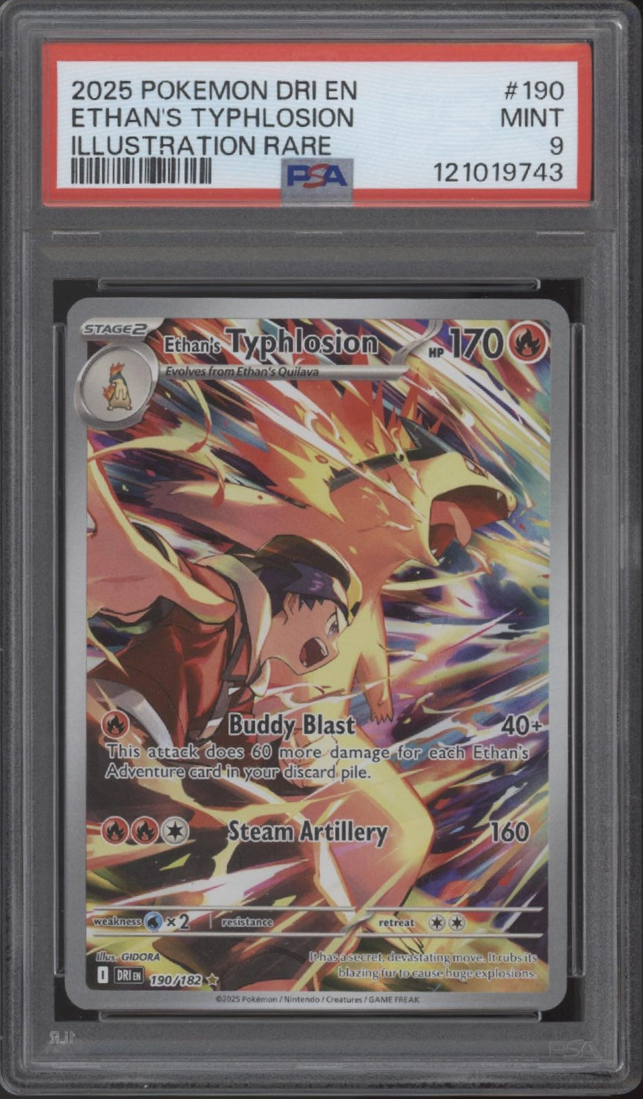 Ethan's Typhlosion Pokemon Destined Rivals Illustration Rare #190 PSA 9、Collector Store LLC Gaming、kayou