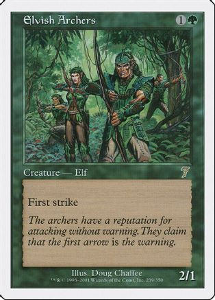 Elvish Archers (7ED-239) - 7th Edition、Wizards of the Coast、kayou