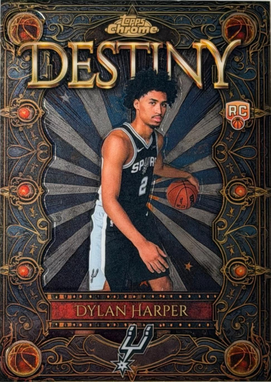 NBA 2025-26 Topps Chrome Basketball Destiny Dylan Harper D-2 Rookie、ToyWiz、kayou