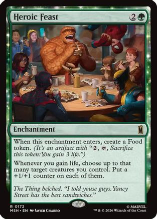 Heroic Feast (MSH-172) - Marvel Super Heroes Foil、Wizards of the Coast、kayou