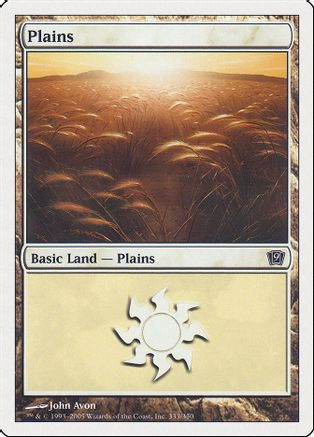 Plains (333) (9ED-333) - 9th Edition、Wizards of the Coast、kayou