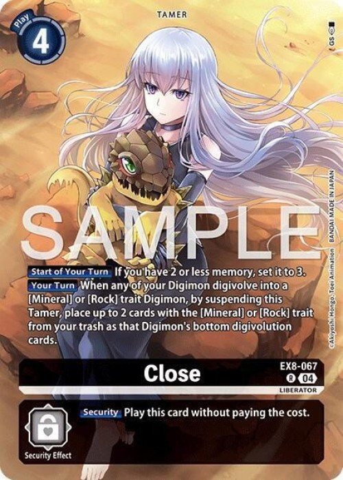 Trading Card Game Chain of Liberation Rare Close (Digimon Liberator Debugger Set) EX8-067 Alternate Art 、ToyWiz、kayou