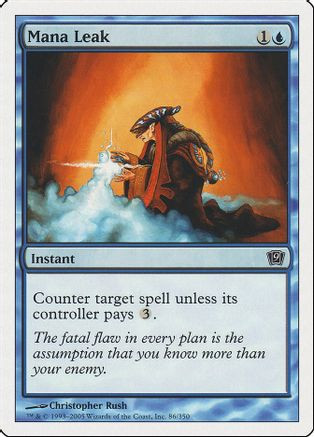 Mana Leak (9ED-086) - 9th Edition Foil、Wizards of the Coast、kayou