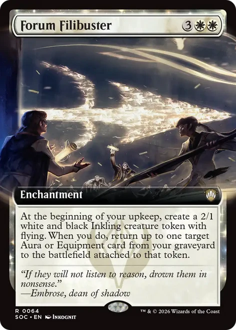 Forum Filibuster (Extended Art) | Secrets of Strixhaven Commander、Magic: The Gathering、kayou