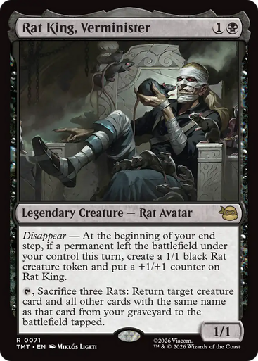 Rat King, Verminister (Foil) | Teenage Mutant Ninja Turtles、Magic: The Gathering、kayou