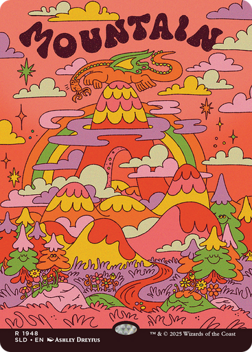 Mountain (Secret Lair - Flower Power) | Secret Lair Drops、Magic: The Gathering、kayou