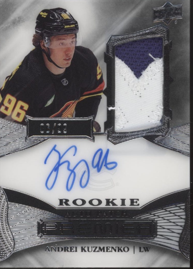 Andrei Kuzmenko 2022-23 Upper Deck Premier Swatch RC Auto 06/99 #AR-AK、Collector Store LLC、kayou