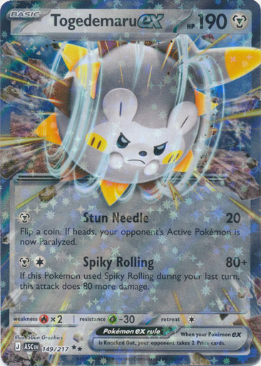 ME Ascended Heroes 149/217 Togedemaru ex (Half Art)、Pokemon、kayou