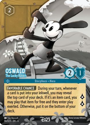 Oswald - The Lucky Rabbit (6) - D23 Promos Holofoil、Ravensburger、kayou