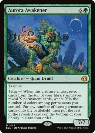 Aurora Awakener (PPECL-165) - Promo Pack: Lorwyn Eclipsed Foil、Wizards of the Coast、kayou