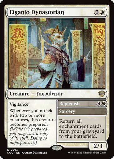 Eiganjo Dynastorian // Replenish | Secrets of Strixhaven Commander、Magic: The Gathering、kayou