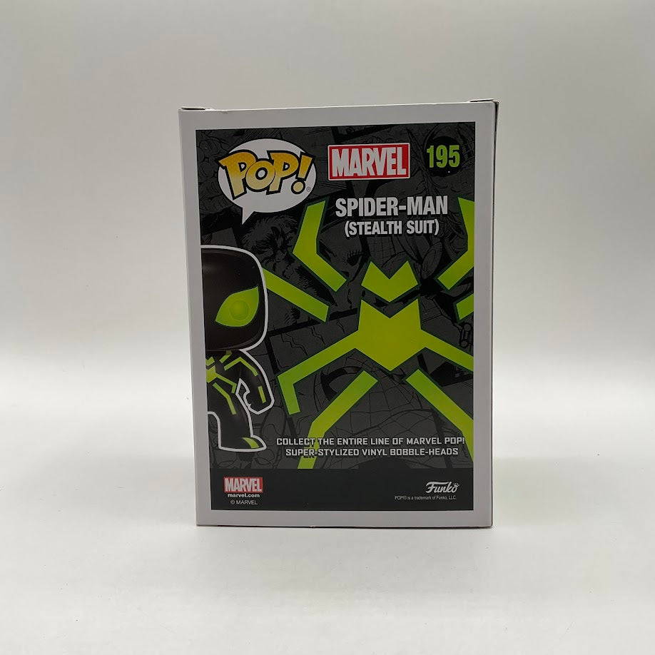 Spider-Man (Stealth Suit) Funko Pop! Marvel #195 GITD Hot Topic、Funko、kayou