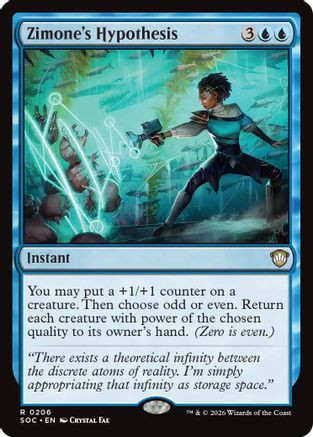 Zimone's Hypothesis (SOC-206) - Commander: Secrets of Strixhaven、Wizards of the Coast、kayou