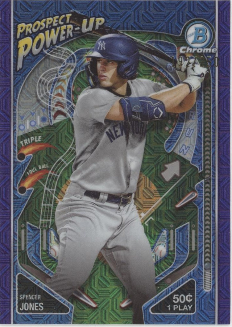 Spencer Jones 2024 Bowman Chrome Prospect Power-Up Purple Mojo Refractor 192/250、Collector Store LLC、kayou