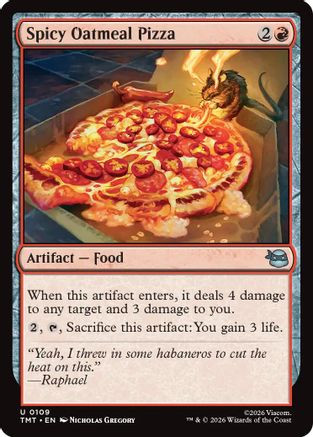 Spicy Oatmeal Pizza (TMT-109) - Teenage Mutant Ninja Turtles、Wizards of the Coast、kayou