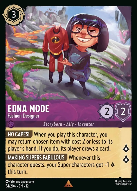Edna Mode - Fashion Designer (Foil) | Wilds Unknown、Disney Lorcana、kayou