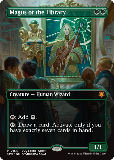Magus of the Library (Borderless Art) | Special Guests、Magic: The Gathering、kayou
