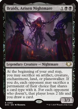Braids, Arisen Nightmare (EOC-082) - Commander: Edge of Eternities、Wizards of the Coast、kayou