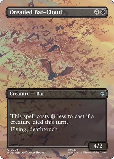 Dreaded Bat-Cloud (Borderless Scene) | The Hobbit、Magic: The Gathering、kayou