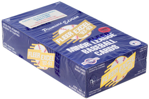 MLB '92-93 Excel Minor League Baseball Trading Card JUMBO WAX Box 24 Packs、ToyWiz、kayou