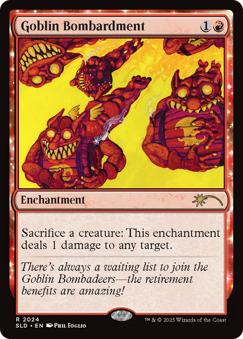 Goblin Bombardment (#2024) (Secret Lair - Phil Foglio) | Secret Lair Drops、Magic: The Gathering、kayou