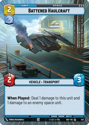 Battered Haulcraft (Hyperspace) (335) - Ashes of the Empire、Fantasy Flight Games、kayou