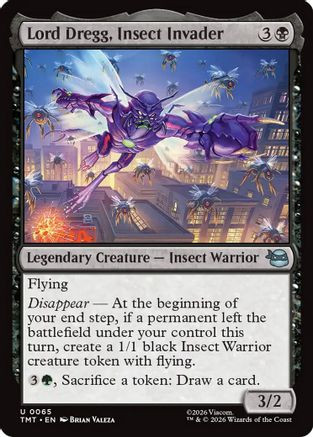 Lord Dregg, Insect Invader (TMT-065) - Teenage Mutant Ninja Turtles、Wizards of the Coast、kayou