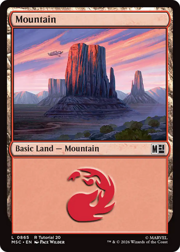 Mountain (#865) (Tutorial) | Marvel Super Heroes Commander、Magic: The Gathering、kayou