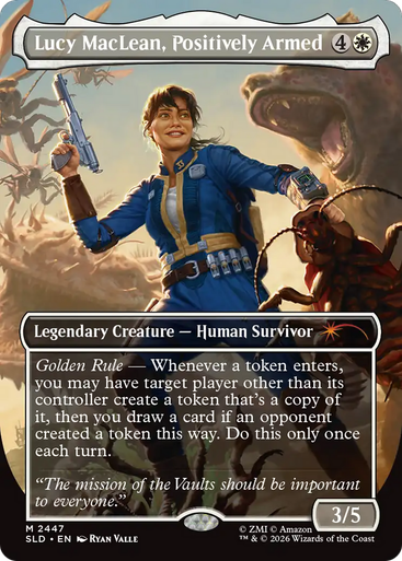 Lucy MacLean, Positively Armed (Foil) (Secret Lair - Fallout: Beyond Vault 33) | Secret Lair Drops、Magic: The Gathering、kayou