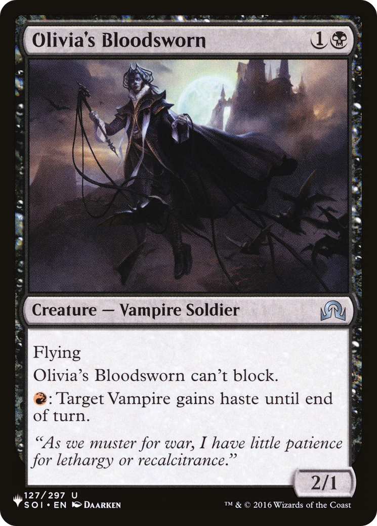 Olivia's Bloodsworn (LIST-127/297) - The List、Wizards of the Coast、kayou
