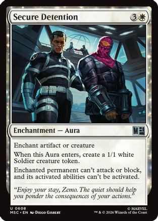 Secure Detention (MSC-608) - Commander: Marvel Super Heroes Foil、Wizards of the Coast、kayou