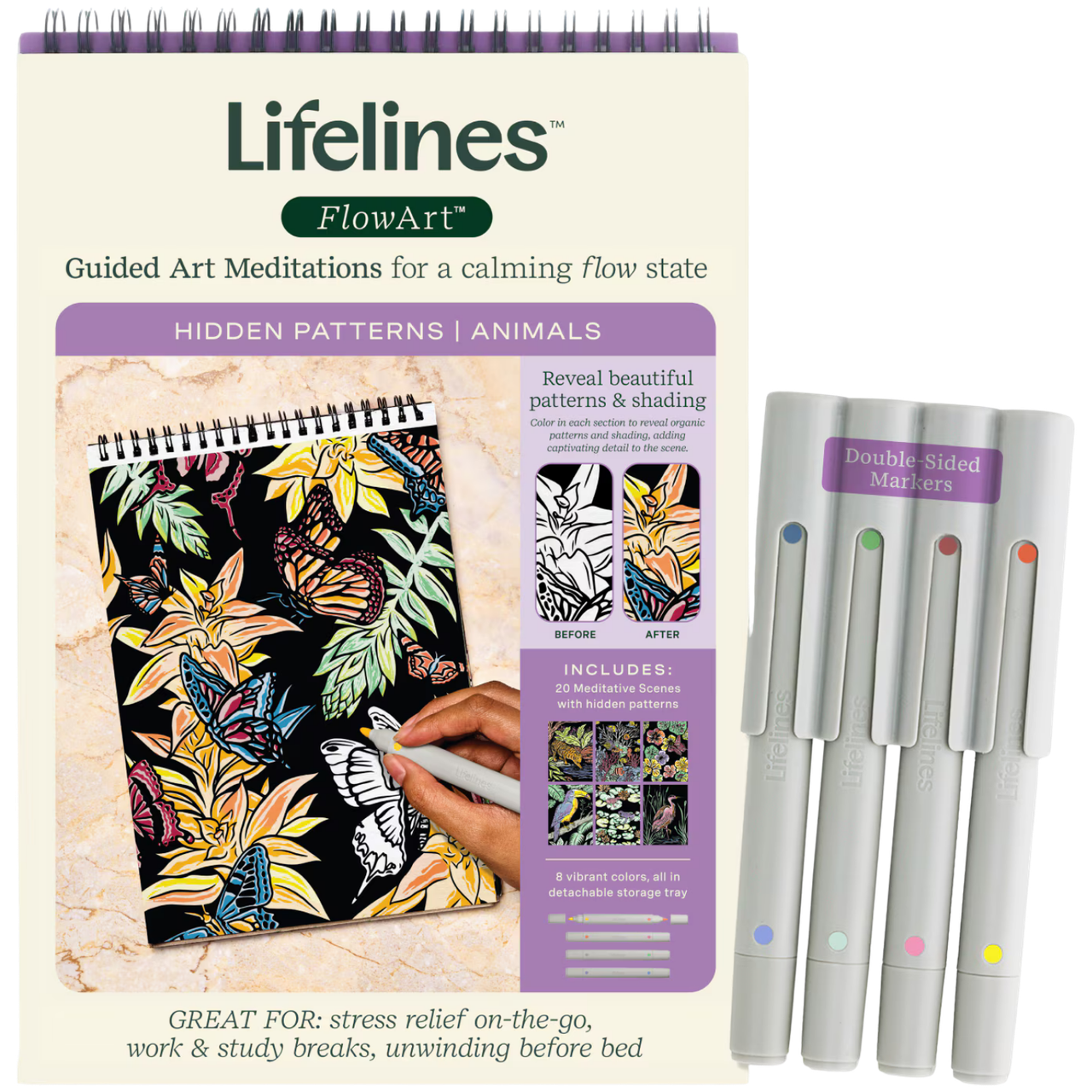 Lifelines FlowArt: Color-to-Reveal - Animals、Lifelines、kayou