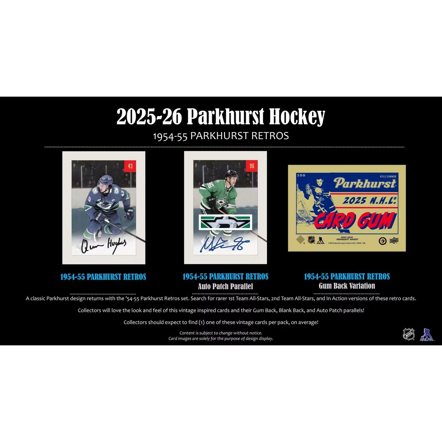 2025-26 Upper Deck Parkhurst Hockey Hobby Box *Contact Us To Order*、Upper Deck、kayou