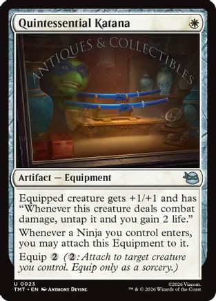 Quintessential Katana (TMT-023) - Teenage Mutant Ninja Turtles Foil、Wizards of the Coast、kayou