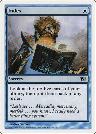 Index (8ED-084) - 8th Edition Foil、Wizards of the Coast、kayou