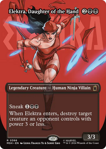 Elektra, Daughter of the Hand (Logo Art Foil) | Marvel Super Heroes、Magic: The Gathering、kayou