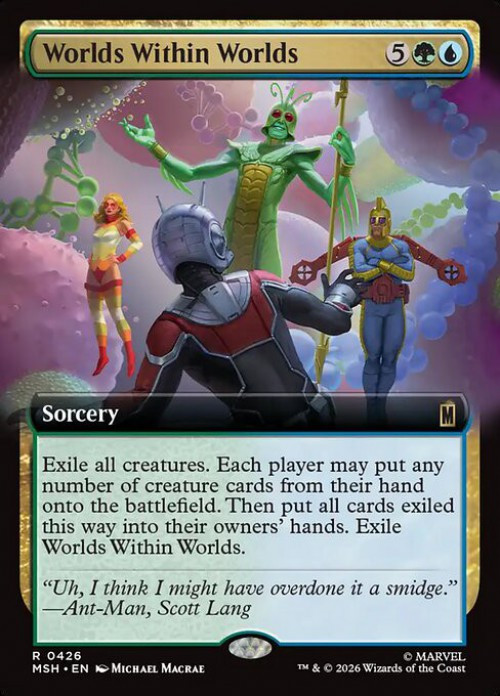 MtG Marvel Super Heroes Rare Worlds Within Worlds #426 Extended Art FOIL、ToyWiz、kayou