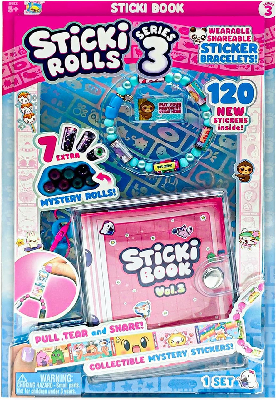 Sticki Rolls Series 3 Sticki Book Collector's Set、ToyWiz、kayou
