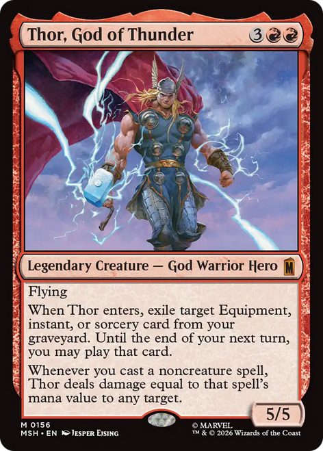 Thor, God of Thunder (Foil) | Marvel Super Heroes、Magic: The Gathering、kayou