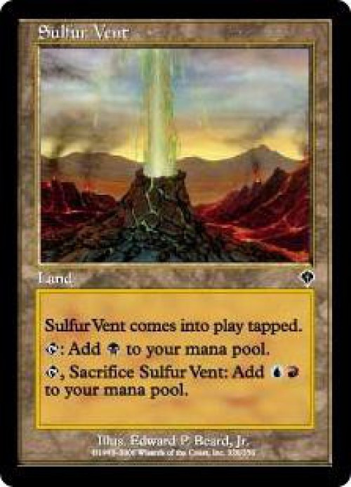 MtG Invasion Common Sulfur Vent #328、ToyWiz、kayou