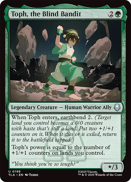 Toph, the Blind Bandit、Magic: The Gathering、kayou
