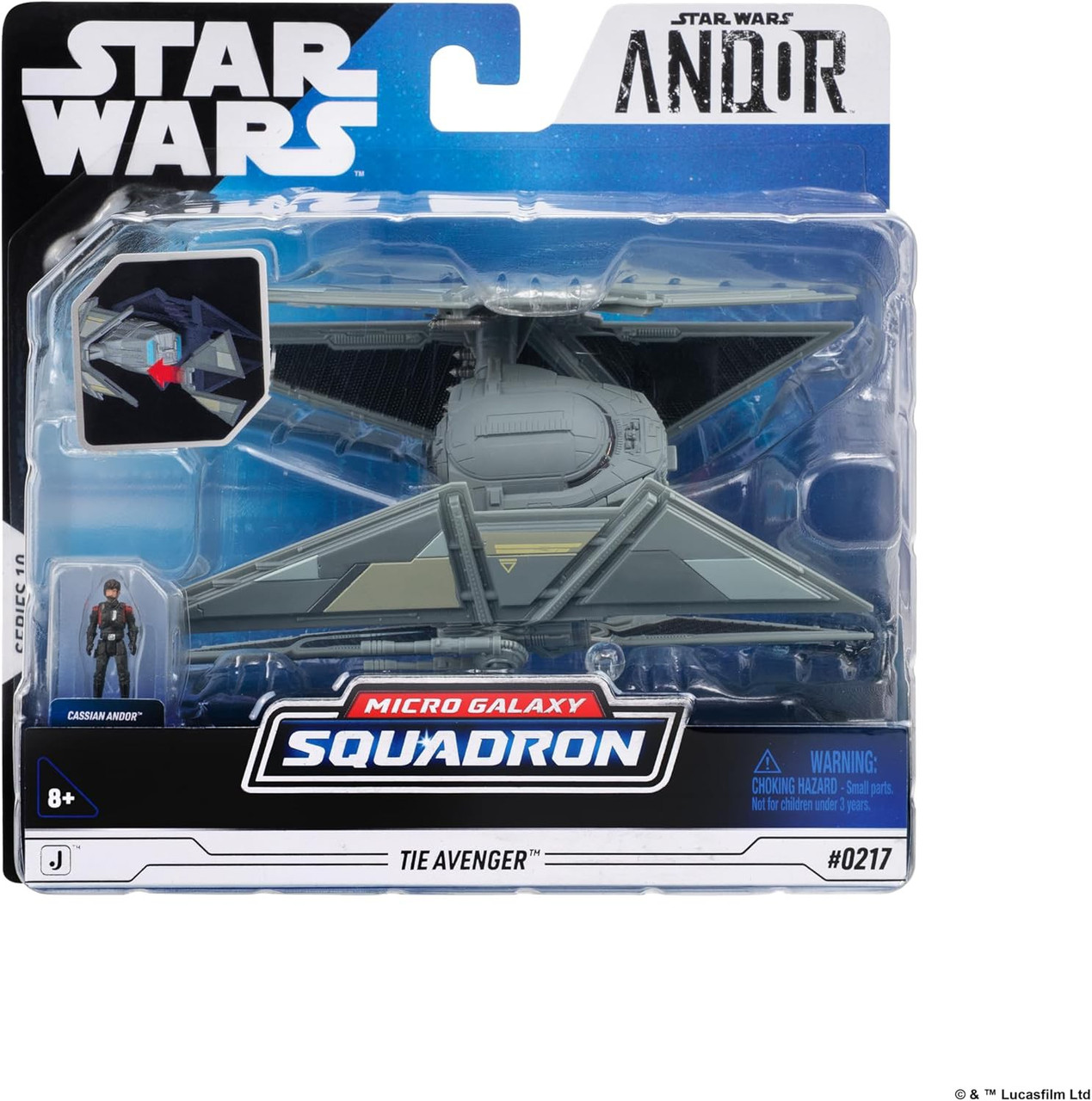 Star Wars Micro Galaxy Squadron TIE Avenger Vehicle、ToyWiz、kayou