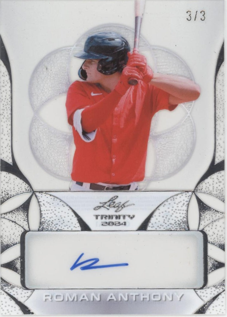 Roman Anthony 2024 Leaf Trinity Clear Auto 3/3 #CA-RA1、Collector Store LLC、kayou