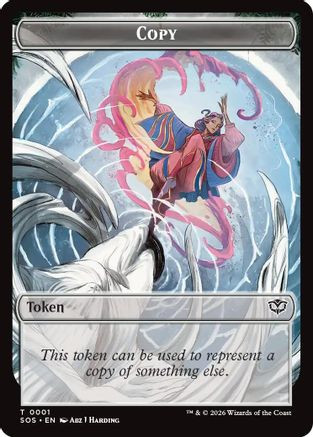 Copy // Spirit (0010) Double-Sided Token (SOS-1 // 10) - Secrets of Strixhaven、Wizards of the Coast、kayou