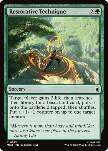 Restorative Technique (Foil) | Marvel Super Heroes、Magic: The Gathering、kayou