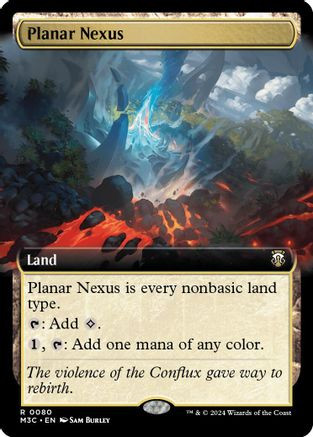 Planar Nexus (Extended Art) (Ripple Foil) (M3C-080) - Modern Horizons 3 Commander Foil、Wizards of the Coast、kayou