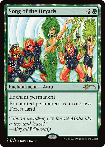Song of the Dryads (Secret Lair - Phil Foglio) | Secret Lair Drops、Magic: The Gathering、kayou