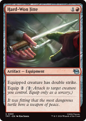 Hard-Won Jitte (Foil) | Teenage Mutant Ninja Turtles、Magic: The Gathering、kayou