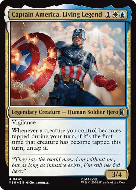 Captain America, Living Legend (Surge Foil) | Marvel Super Heroes、Magic: The Gathering、kayou