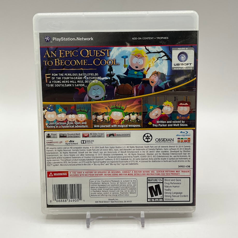 South Park: The Stick of Truth Playstation 3 Used #1、Collector Store LLC - VG、kayou